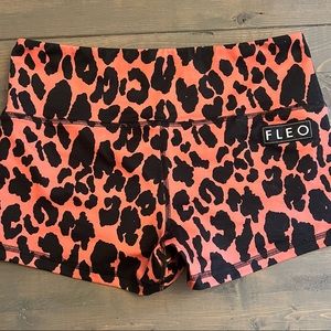 Fleo Leopard print shorts